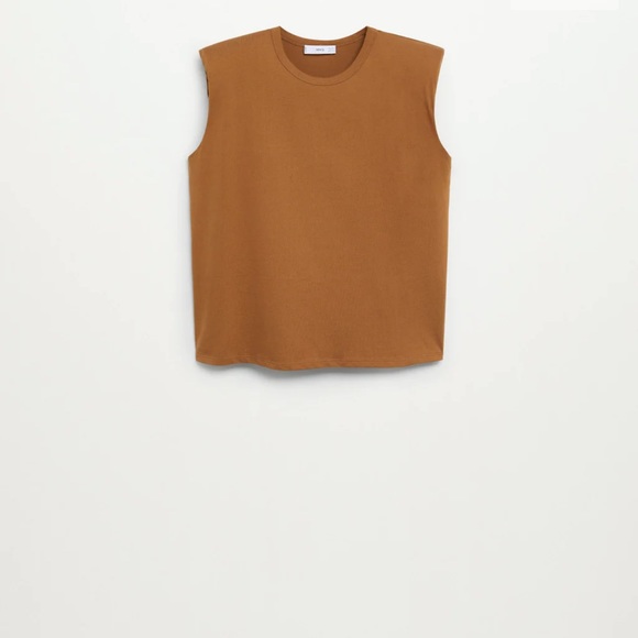 Mango Tops - Padded shoulders top